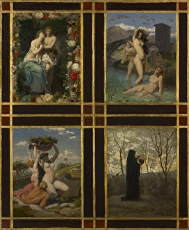 Four Seasons 1850 Henry Picou French 1824-1895 Four Seasons 1850 Henry Picou French 1824-1895