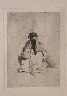Seated Beggar Mariano Fortuny y Carbo Spanish Seated Beggar Mariano Fortuny y Carbo Spanish