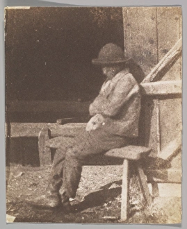 Seated Lad 1845-50 Salted paper print paper negative Seated Lad 1845-50 Salted paper print paper negative