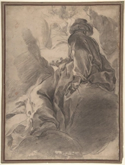 Seated Prophet 1779 Black chalk stumped brush Seated Prophet 1779 Black chalk stumped brush