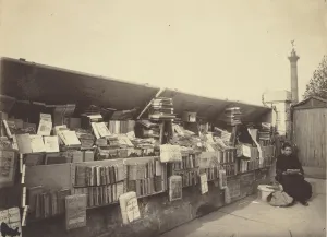 Secondhand Book Dealer place de la Bastille Eugene Atget Secondhand Book Dealer place de la Bastille Eugene Atget