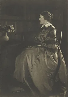 Self-portrait Table Flowers Gertrude Kasebier Self-portrait Table Flowers Gertrude Kasebier
