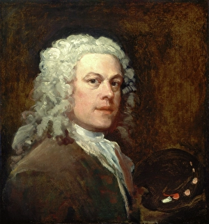 Self-Portrait, William Hogarth, 1697-1764, British Self-Portrait, William Hogarth, 1697-1764, British