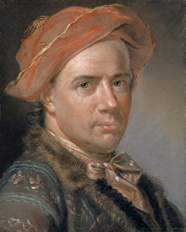 Selfportrait 1759 pastel paper mounted canvas Selfportrait 1759 pastel paper mounted canvas