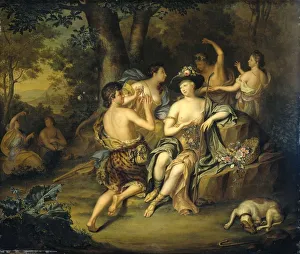 Shepherds Shepherdesses Landscape Crowning Mirtillo Shepherds Shepherdesses Landscape Crowning Mirtillo