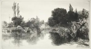 Shere Mill Pond Larger Plate 1860 Francis Seymour Haden Shere Mill Pond Larger Plate 1860 Francis Seymour Haden