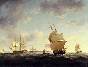 Shipping in the English Channel English Shipping in a Breeze in the Channel, 'Evening' Shipping in the English Channel English Shipping in a Breeze in the Channel, 'Evening'