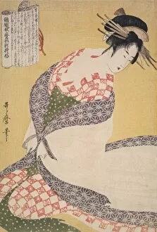 Shira-uchikake] = [The white surcoat], Kitagawa, Utamaro (1753?-1806), (Artist), Date Created