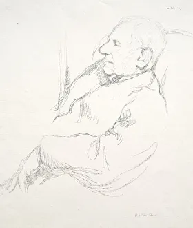 Sir Francis Seymour Haden Asleep 1897 William Rothenstein Sir Francis Seymour Haden Asleep 1897 William Rothenstein
