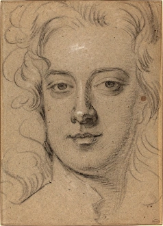 Sir Godfrey Kneller (English, 1646 - 1723), Anthony Henley, before 1694, black chalk Sir Godfrey Kneller (English, 1646 - 1723), Anthony Henley, before 1694, black chalk