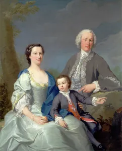 Sir Robert and Lady Smyth with Their Son, Hervey, Attributed to Andrea Soldi, 1703-1771 Sir Robert and Lady Smyth with Their Son, Hervey, Attributed to Andrea Soldi, 1703-1771