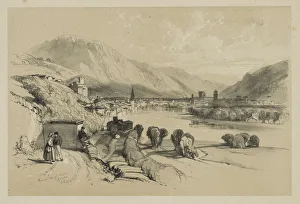 Sketches Home Abroad General View Trento 1834 Sketches Home Abroad General View Trento 1834
