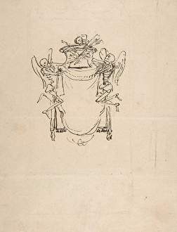 Sketches Wall Tomb Skeletons 1630-40 Pen brown ink Sketches Wall Tomb Skeletons 1630-40 Pen brown ink