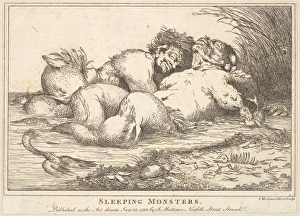 Sleeping Monsters January 25 1780 Etching Sheet Sleeping Monsters January 25 1780 Etching Sheet