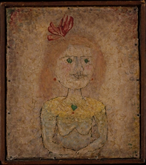 Small Portrait Girl Yellow 1925 Gypsum oil canvas Small Portrait Girl Yellow 1925 Gypsum oil canvas