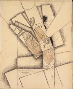 Smoker 1913 Charcoal crayon wash paper 28 1/4 x 23 1/4 Smoker 1913 Charcoal crayon wash paper 28 1/4 x 23 1/4