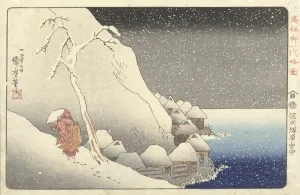 snow Tsukahara Sado Island Snow landscape foreground Nichiren snow Tsukahara Sado Island Snow landscape foreground Nichiren
