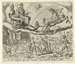 Sol, the sun, and his children, Harmen Jansz Muller, Hieronymus Cock, 1566 - 1570 Sol, the sun, and his children, Harmen Jansz Muller, Hieronymus Cock, 1566 - 1570