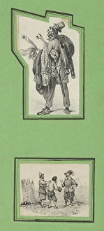 Soldiers Peddlar 2 prints varying size mounted Soldiers Peddlar 2 prints varying size mounted