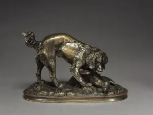 Spaniel Duck 1830 - 1875 Antoine-Louis Barye Spaniel Duck 1830 - 1875 Antoine-Louis Barye