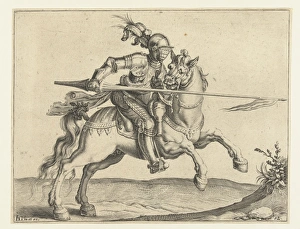 Spear Rider, offensive right, Jacob de Gheyn (II), 1599 Spear Rider, offensive right, Jacob de Gheyn (II), 1599