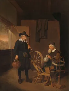 spool wheel reel old men white beards fisherman spool wheel reel old men white beards fisherman