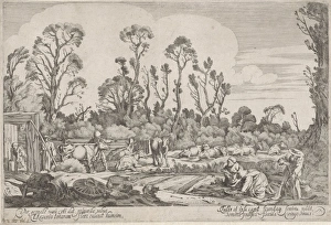 Spring, print maker: Gillis van Scheyndel I, Willem Pietersz. Buytewech, c. 1622 Spring, print maker: Gillis van Scheyndel I, Willem Pietersz. Buytewech, c. 1622