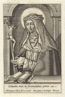 St. Catherine of Siena, Hieronymus Wierix, 1563 - before 1619 St. Catherine of Siena, Hieronymus Wierix, 1563 - before 1619