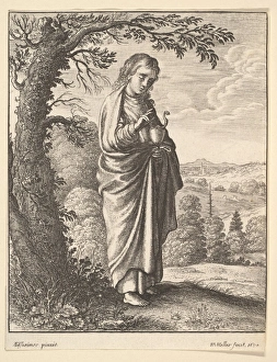 St John Evangelist 1650 Etching first state two St John Evangelist 1650 Etching first state two