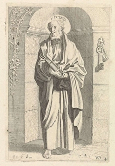 St. Peter, print maker: Jan van de Velde II, Willem Pietersz. Buytewech, Claes Jansz St. Peter, print maker: Jan van de Velde II, Willem Pietersz. Buytewech, Claes Jansz