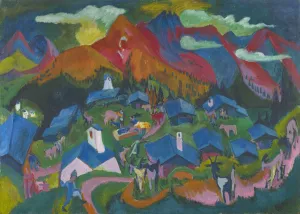 Stafelalp Return Animals 1919 oil canvas 120.5 x 168 cm Stafelalp Return Animals 1919 oil canvas 120.5 x 168 cm