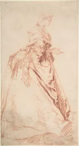 Standing Woman Facing Right early 18th century Standing Woman Facing Right early 18th century