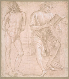 Standing Youth Hands Back Seated Youth Reading Standing Youth Hands Back Seated Youth Reading