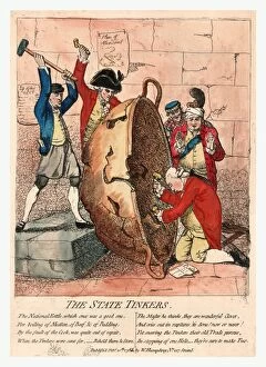 Cracked Gallery: The state tinkers, Gillray, James, 1756-1815, engraver, Published Feb y 10th