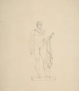 Statue Caesar Divinity 1771-1844 Lead graphite Statue Caesar Divinity 1771-1844 Lead graphite