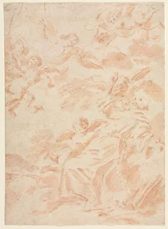 Stigmatization Saint Francis first third 1700s Stigmatization Saint Francis first third 1700s