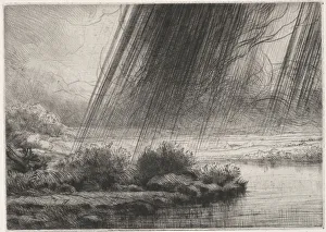 Storm Alphonse Legros French 1837-1911 Etching Storm Alphonse Legros French 1837-1911 Etching