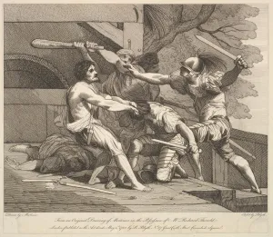 Storming Banditti Stronghold 1 1782 Etching Sheet Storming Banditti Stronghold 1 1782 Etching Sheet