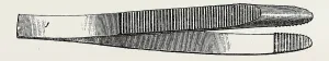 stout dissecting forceps, medical equipment, surgical instrument, history of medicine stout dissecting forceps, medical equipment, surgical instrument, history of medicine