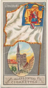 Strasburg City Flags series N6 Allen & Ginter Cigarettes Brands Strasburg City Flags series N6 Allen & Ginter Cigarettes Brands