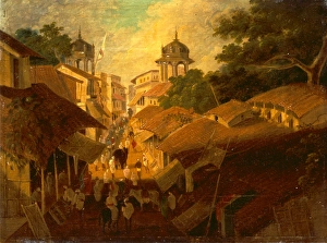 Street in Patna View of a Street in the City of Patna, signed and dated 1825, Sir Street in Patna View of a Street in the City of Patna, signed and dated 1825, Sir