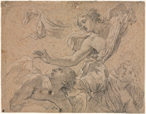 Studies Angels recto Panthea Cyrus verso 1655-1660 Studies Angels recto Panthea Cyrus verso 1655-1660