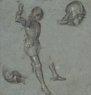 Studies Seated Youth Armor ca 1505 Point brush Studies Seated Youth Armor ca 1505 Point brush
