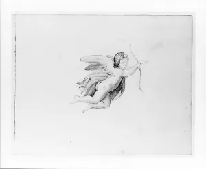 Study Cupid Sketchbook ca 1860 Graphite paper Study Cupid Sketchbook ca 1860 Graphite paper