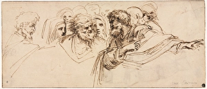 Study Heads recto Crenelated Fortress verso 2nd half 1500s Study Heads recto Crenelated Fortress verso 2nd half 1500s