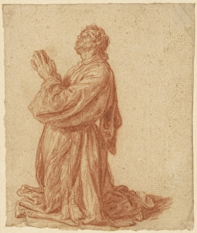 Study Kneeling Man Pieter Lastman Dutch 1583 Study Kneeling Man Pieter Lastman Dutch 1583