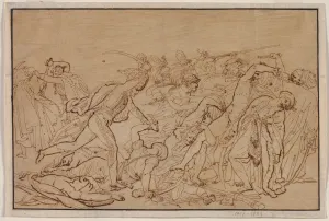 Study Revolt Cairo 1810 Anne-Louis Girodet de Roucy-Trioson Study Revolt Cairo 1810 Anne-Louis Girodet de Roucy-Trioson