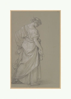 Study Standing Woman 1792-96 Black chalk heightened Study Standing Woman 1792-96 Black chalk heightened