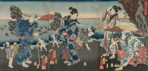 Sunrise Futami Bay 1854 Utagawa Kuniyoshi Japanese Sunrise Futami Bay 1854 Utagawa Kuniyoshi Japanese