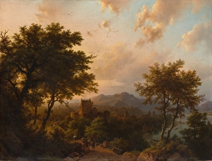 Sunset Rhine 1853 Oil canvas 32 1/4 x 42 3/8 Sunset Rhine 1853 Oil canvas 32 1/4 x 42 3/8